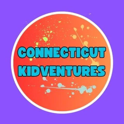 CT Kidventure main business logo. Bright Colors and paint splatter. 