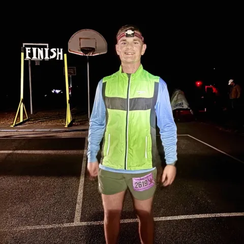 Finish Line of my first 50 mile ultra marathon