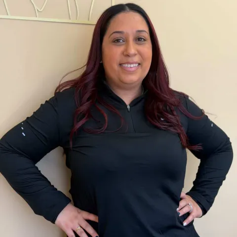Women in a black long sleeve 