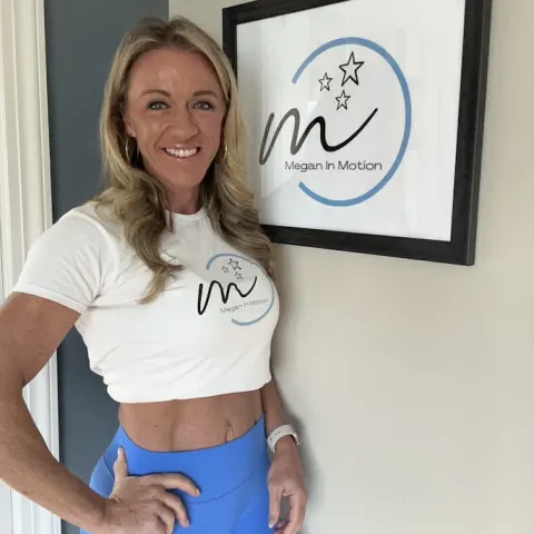 Megan In Motion founder and fitness lifestyle creator — representing women who show up strong and sexy, on their own terms