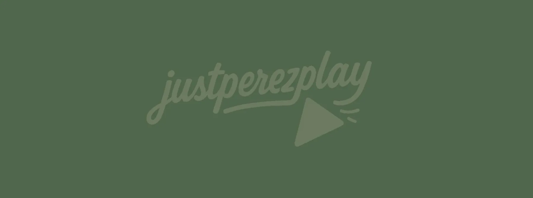 justperezplay logo green background
