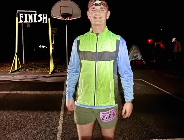 Finish Line of my first 50 mile ultra marathon