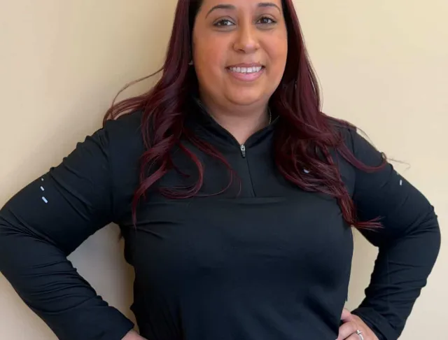 Women in a black long sleeve 